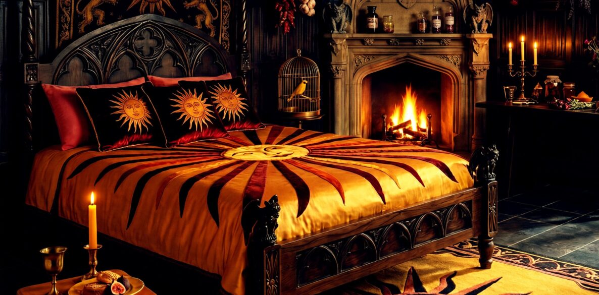 Golden Sun Esoteric Astrological Golden Sun Esoteric Romantic Gothic Bedrooms