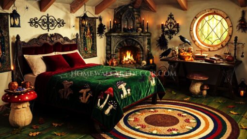 Mushroom Gothic Romantic Bedroom