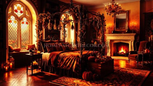 Charming Fall Harvest Romantic Gothic Bedrooms