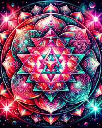 Sacred Sri Yantra Printable Sacred Geometry Mandala Art