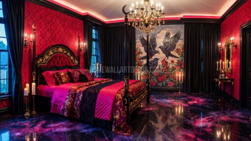 Dark Fairytale Fall Rococo Interior Design Idea
