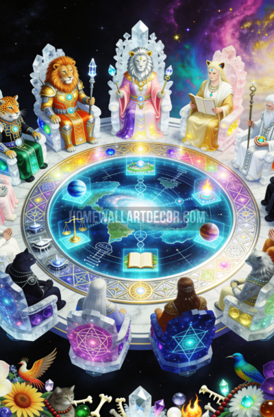 Enchanting Lyran Wall Art Council of Worlds Digital Download thumbnail