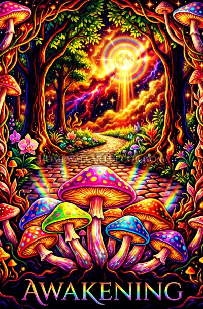 Enchanting Mushroom Awakening Oracle Digital Art Download