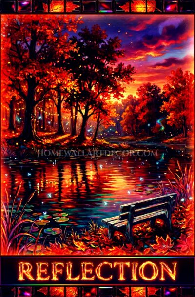 Enchanting fall reflection tarot printable Digital Download