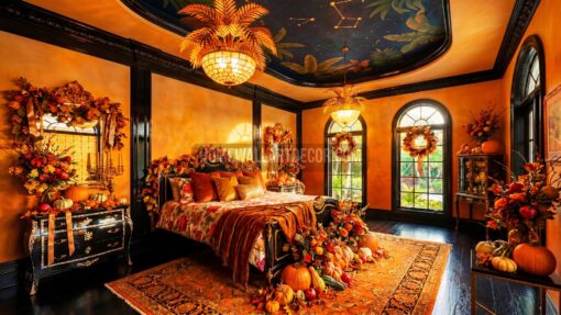 Energetic Harvest Rococo Warm Autumn Rococo Decorating Ideas